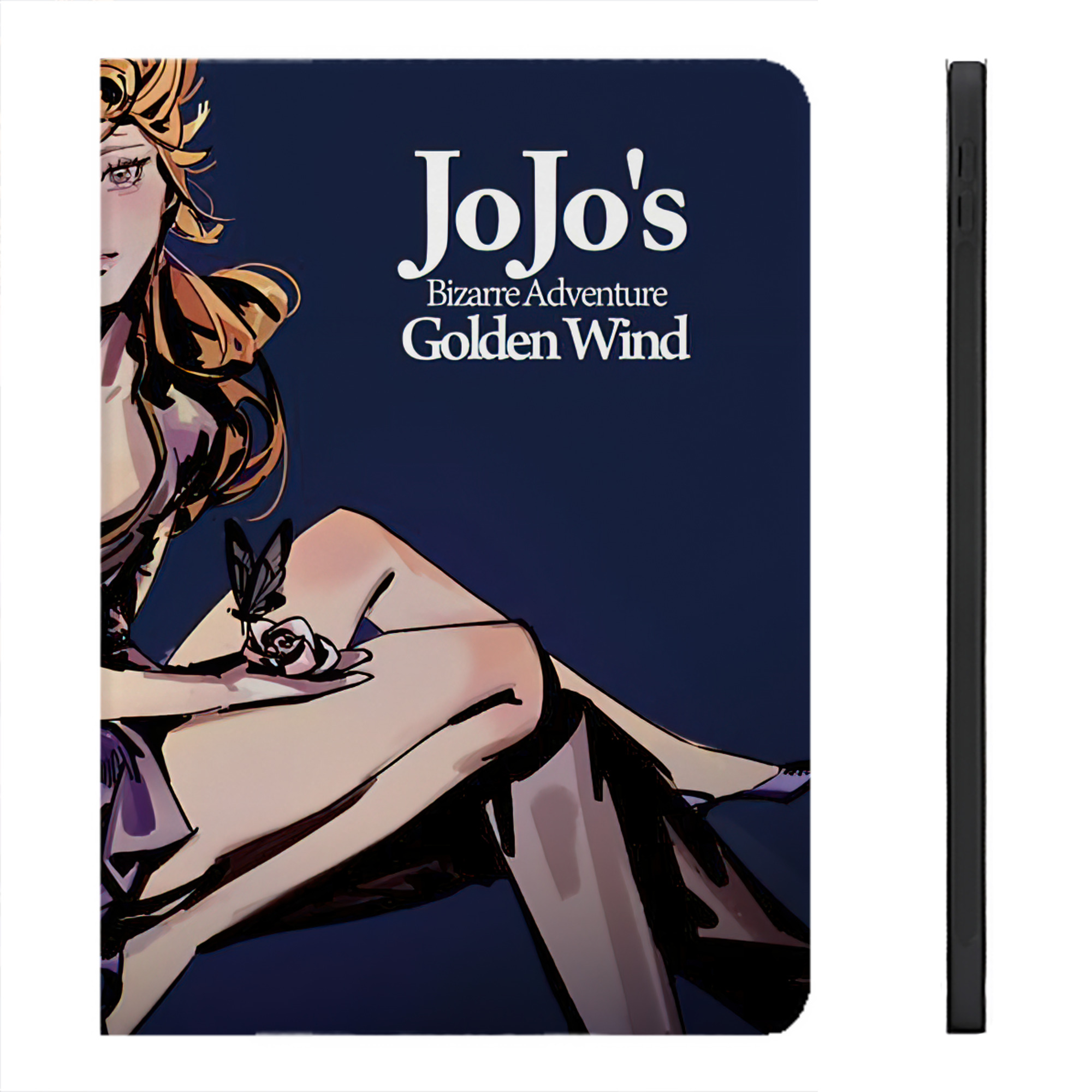 （画像用） ジョジョの奇妙な冒険 JoJo's Bizarre Adventure IPadケース ペンホルダー付き ブックスタイルデザイン